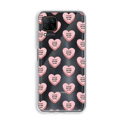 Chicks before dicks: Huawei P40 Lite Transparant Hoesje