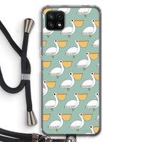 Pelican: Samsung Galaxy A22 5G Transparant Hoesje met koord