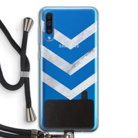 Marmeren pijlen: Samsung Galaxy A50 Transparant Hoesje met koord