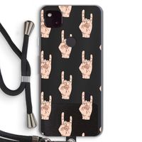 Rock: Pixel 4a 5G Transparant Hoesje met koord