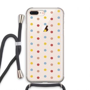 Bollen: iPhone 8 Plus Transparant Hoesje met koord