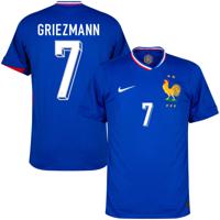 Frankrijk Shirt Thuis 2024-2025 + Griezmann 7