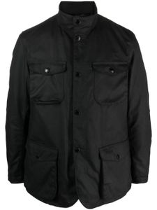 Barbour veste Ogston Waxed en coton - Noir