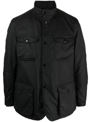 Barbour veste Ogston Waxed en coton - Noir