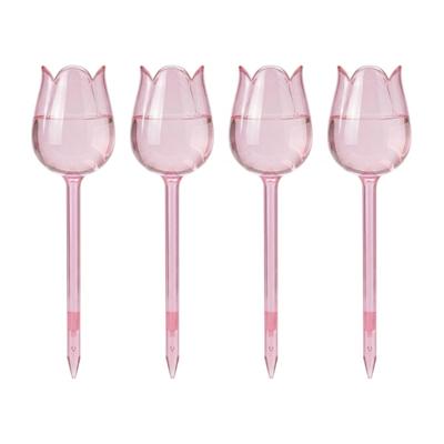 Alma Garden Waterdruppelaar - 4x - Tulpe - kunststof - 24 cm - Waterbol - Planten water geven