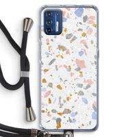 Terrazzo N°8: Motorola Moto G9 Plus Transparant Hoesje met koord