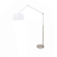 Steinhauer VloerlampGramineus 165cm grijs met effen witte kap - 9718ST