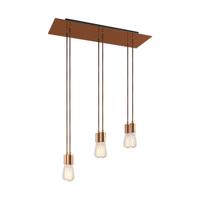 Hanglamp set 6x e27 fitting metaal schuin met led lampen Hanglamp set 6x e27 fitting metaal schuin met led lampen