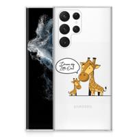 Samsung Galaxy S22 Ultra Telefoonhoesje met Naam Giraffe