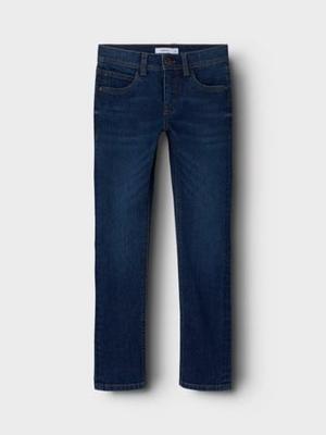 Name it winter jeansbroek jongens - blauw - slim fit - NkmSilas