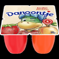 Danoontje Kinder Fruitkwark Toetjes Aardbei Abrikoos 4 x 100g bij Jumbo