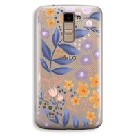 Flowers with blue leaves: LG K10 (2016) Transparant Hoesje