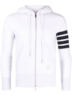 Thom Browne hoodie à patch logo - Blanc