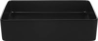 Saqu Sink vierkante waskom 35x50x14,5cm keramiek glanzend zwart