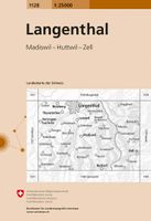 Wandelkaart - Topografische kaart 1128 Langenthal | Swisstopo - thumbnail