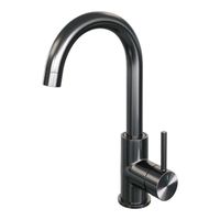 Brauer Gunmetal Edition Wastafelmengkraan opbouw - hoog - draaibaar - ronde uitloop - model a - PVD - geborsteld gunmetal 5-GM-003 Brauer Gunmetal Edition Wastafelmengkraan opbouw - hoog - draaibaar - ronde uitloop - model a - PVD - geborsteld gunmetal 5-GM-003