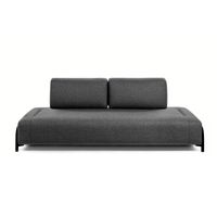 Kave Home 3-zits Bank 'Compo' kleur Donkergrijs