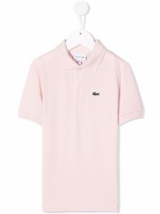 Lacoste Kids polo à logo brodé - Rose