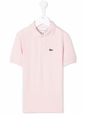 Lacoste Kids polo à logo brodé - Rose