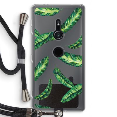 Lange bladeren: Sony Xperia XZ2 Transparant Hoesje met koord