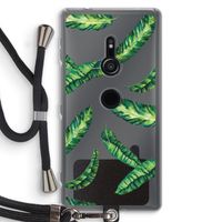 Lange bladeren: Sony Xperia XZ2 Transparant Hoesje met koord