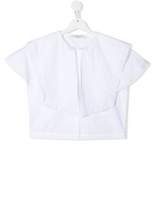 Philosophy Di Lorenzo Serafini Kids chemise à bords volantés - Blanc