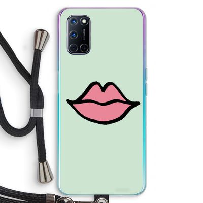 Kusje: Oppo A52 Transparant Hoesje met koord