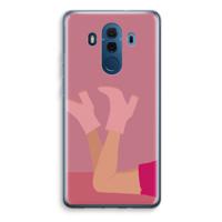 Pink boots: Huawei Mate 10 Pro Transparant Hoesje
