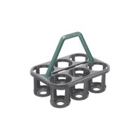 Rotho Flessendrager Basic grijs/groen
