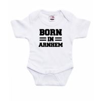 Born in Arnhem cadeau baby rompertje wit jongen/meisje - thumbnail