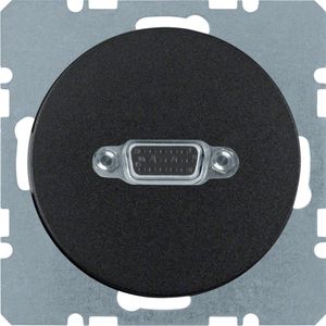 Berker contact VGA SCHROEF R1-R3 zwart 3315412045