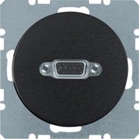 Berker contact VGA SCHROEF R1-R3 zwart 3315412045