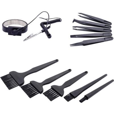 Quadrios ESD-armband Zwart Drukknop 10 mm