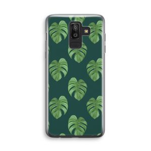 Monstera leaves: Samsung Galaxy J8 (2018) Transparant Hoesje