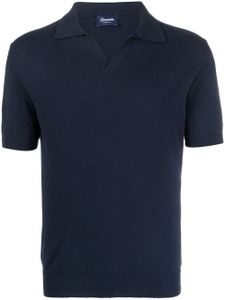 Drumohr jersey short-sleeved polo shirt - Bleu