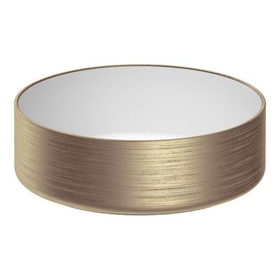 Waskom Brauer Circle Keramiek 36 cm Brons / Glans Wit