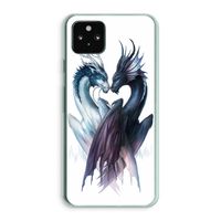 Yin Yang Dragons: Google Pixel 5a 5G Transparant Hoesje Yin Yang Dragons: Google Pixel 5a 5G Transparant Hoesje