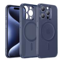 iPhone 15 Pro Max Zero Clear Case (HaloLock) Frosted Dark Blue