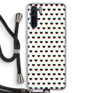 Hartjes: Oppo A91 Transparant Hoesje met koord