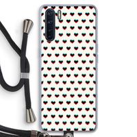 Hartjes: Oppo A91 Transparant Hoesje met koord