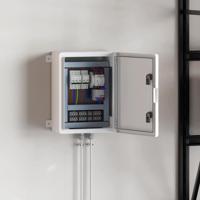 VidaXL Bedieningskast grijs 47 x 20 x 60 cm abs kunststof