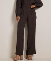 wide fit broek met naad