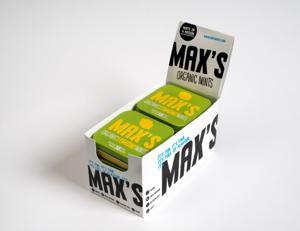 Max Organic Mints Spear Mints Display 8 stuks (35gr)