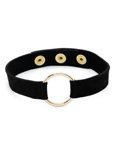 Manokhi Marla suede choker necklace - Noir