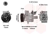 Van Wezel Airco compressor 4000K317 - thumbnail