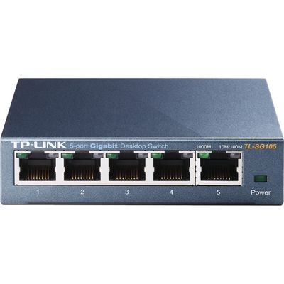 TP-Link TL-SG105 Unmanaged Gigabit Ethernet (10/100/1000) Zwart