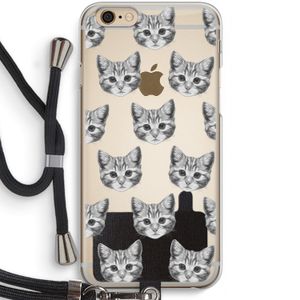 Kitten: iPhone 6 / 6S Transparant Hoesje met koord