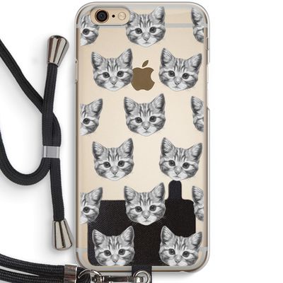 Kitten: iPhone 6 / 6S Transparant Hoesje met koord