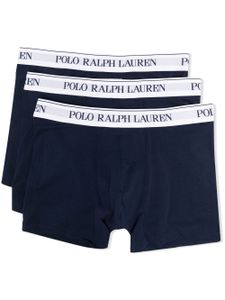 Polo Ralph Lauren lots de 3 boxers à taille à logo - Bleu