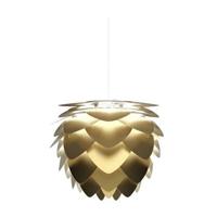 Umage Aluvia Medium hanglamp brushed brass - met koordset wit - Ø 59